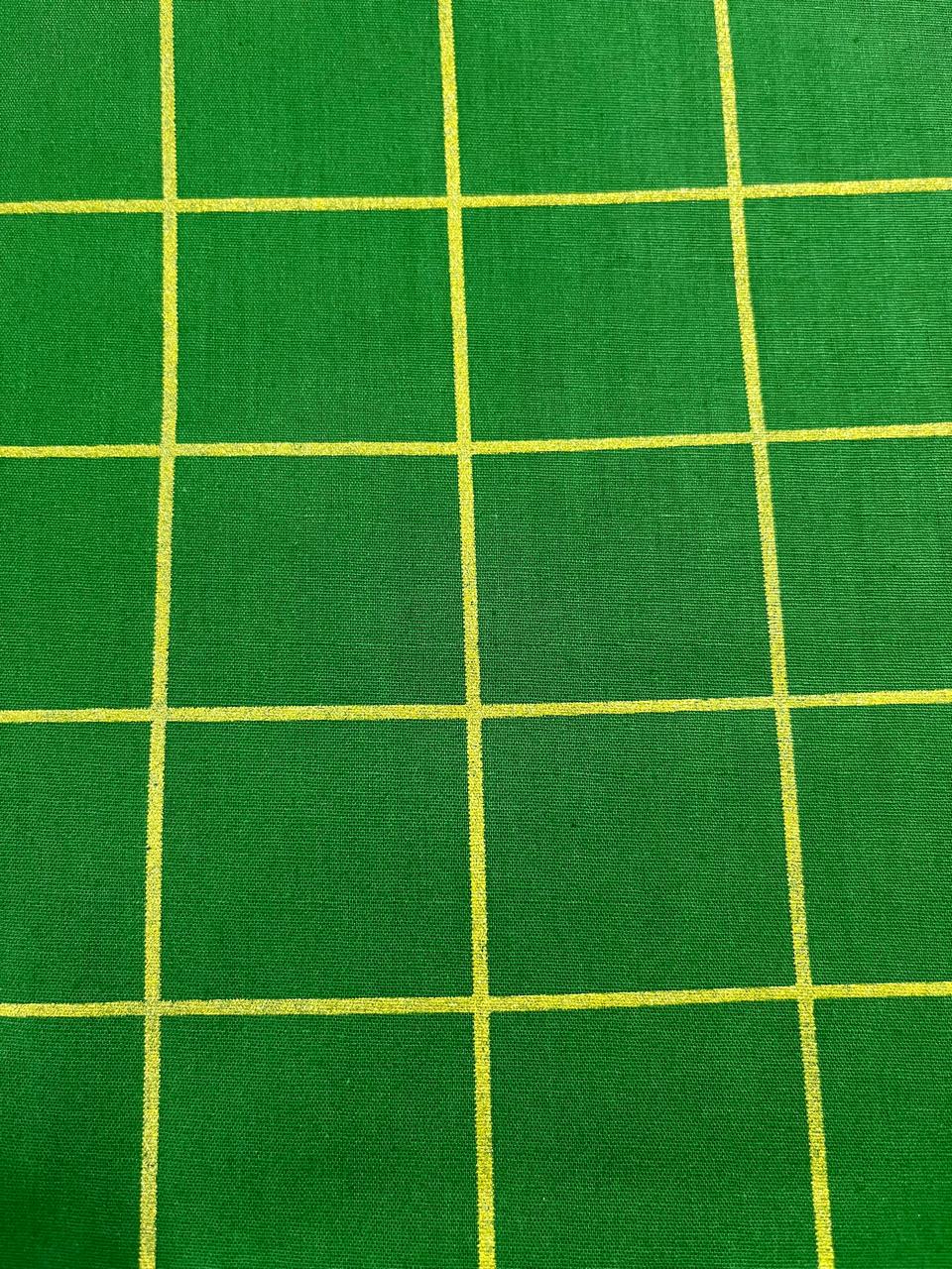 ESTAMPA NATAL GOLD FUNDO VERDE