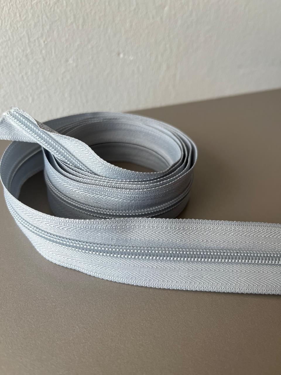 ZÍPER N°05 CINZA CLARO