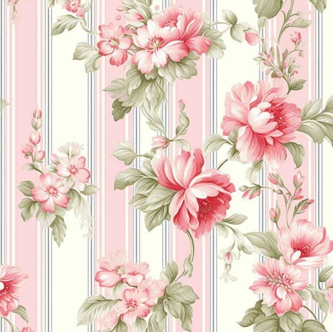 TRICOLINE FLORAL LISTRADO