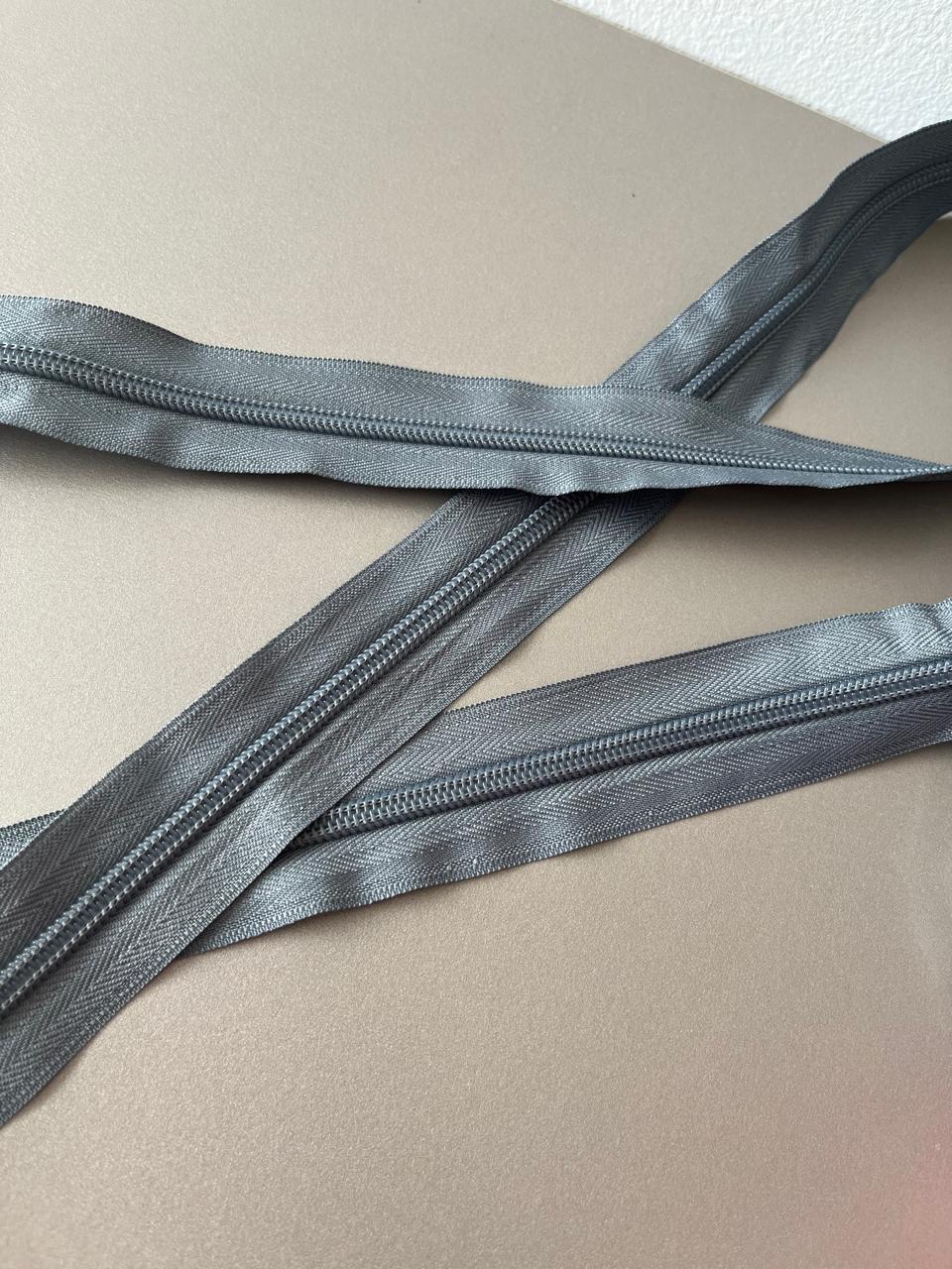 ZÍPER N°05 CINZA ESCURO