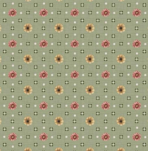 TRICOLINE MINI FLORES ALEGRIA FUNDO VERDE