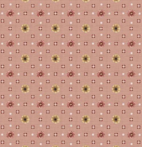 TRICOLINE MINI FLORES ALEGRIA FUNDO SALMÃO