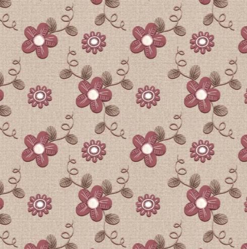 TRICOLINE FLORAL DELICADO MERLOT
