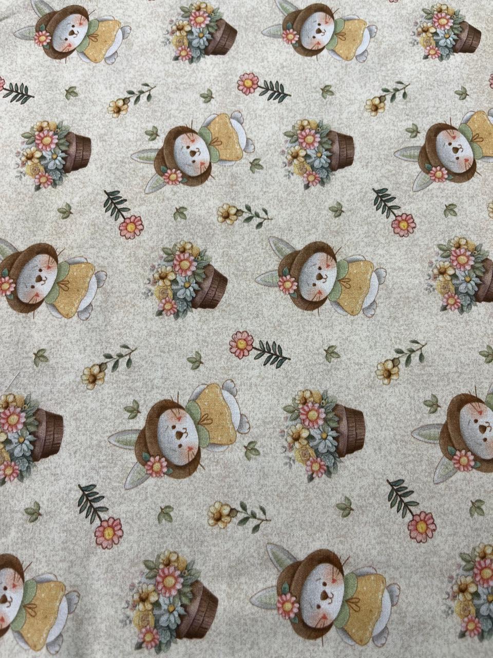 TRICOLINE COELHINHAS NO JARDIM