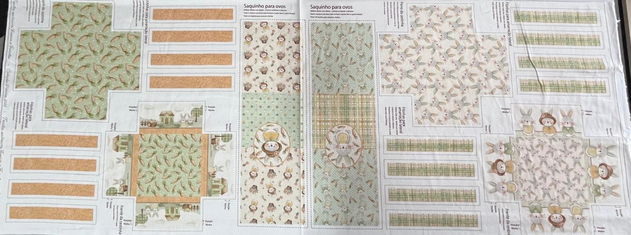 TRICOLINE PAINEL CESTINHA E SAQUINHO DE PÁSCOA