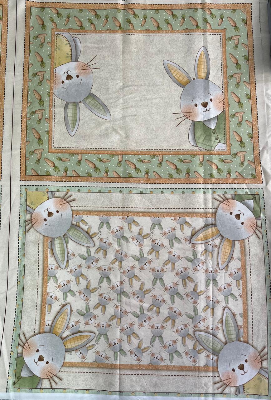 TRICOLINE JOGO AMERICANO COELHINHOS