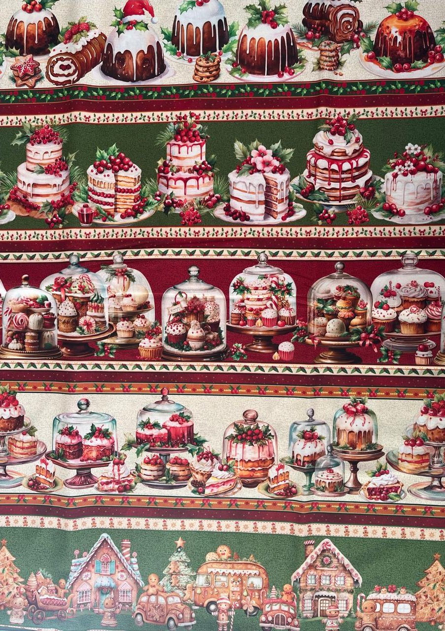 TECIDO BARRADO 3D NATAL BOLOS