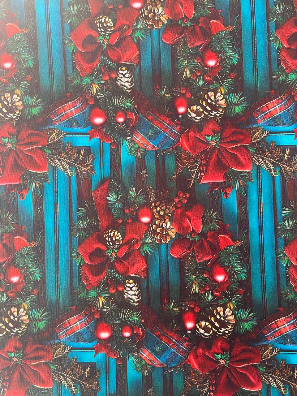 TECIDO DIGITAL 3D NATAL GUIRLANDAS